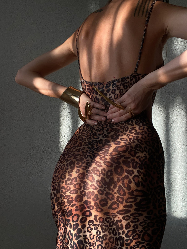 Leopard Split Dress